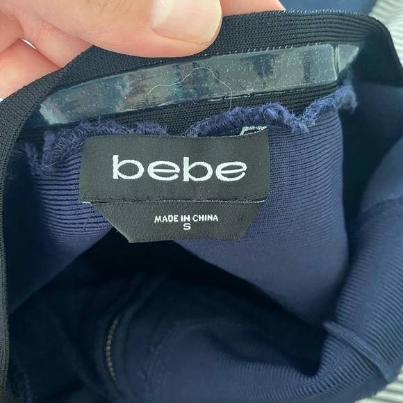 ✨SALE✨ Bebe Zip front Midi dress - Picture 4 of 4